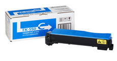 Kyocera TK-550C картридж лазерный оригинальный голубой, 6000 страниц для принтер kyocera fs-c5200, fs-c5200dn