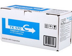 Kyocera TK-570C картридж лазерный оригинальный голубой, 12000 страниц для принтер kyocera fs-c5400, fs-c5400dn