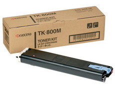 Картридж лазерный оригинальный, пурпурный, 10000 страниц Kyocera TK-800M для принтер kyocera fs-c8008, fs-c8008n