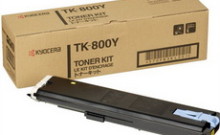 Картридж лазерный оригинальный желтый, 10000 страниц Kyocera TK-800Y для принтер kyocera fs-c8008, fs-c8008n